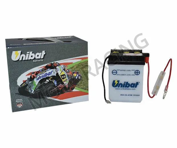 ΜΠΑΤΑΡΙΑ ΠΑΠΙΟΥ HONDA C-50 UNIBAT 6V 4Ah  6N4-2A-4-SM ΜΕ ΥΓΡΑ