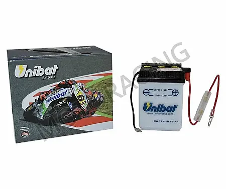 ΜΠΑΤΑΡΙΑ ΠΑΠΙΟΥ HONDA C-50 UNIBAT 6V 4Ah  6N4-2A-4-SM ΜΕ ΥΓΡΑ