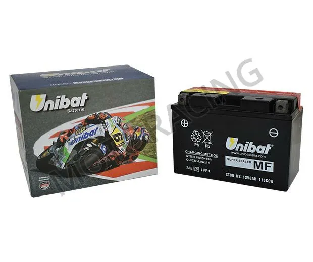 ΜΠΑΤΑΡΙΑ YAMAHA MT-03 660 06'-12' / T-MAX 500 01'-07' / XT 660 04'-15' UNIBAT 12V 8Ah CT9B-BS ΜΕ ΥΓΡΑ