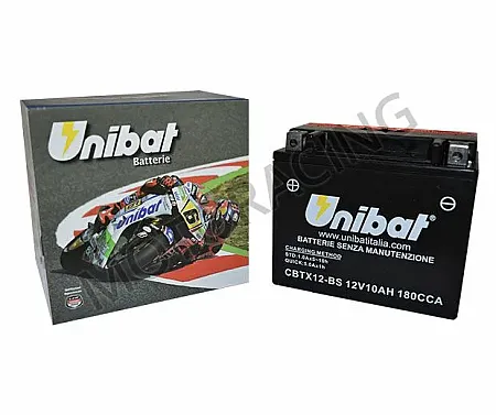 ΜΠΑΤΑΡΙΑ PIAGGIO BEVERLY 350 11'-16' / LIBERTY 200S 06'-11' / APRILIA SCARABEO 400 07'-11' UNIBAT 12V 10 Ah CBTX12-BS ΜΕ ΥΓΡΑ