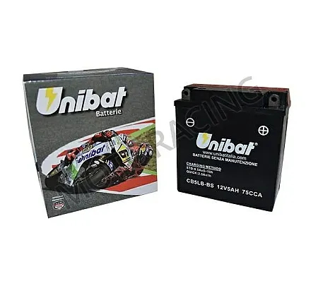 ΜΠΑΤΑΡΙΑ ΠΑΠΙΟΥ HONDA SUPRA 100 / YAMAHA CRYPTON-R 115 / DAYTONA SPRINTER 125 UNIBAT 12V 5Ah CB5L-B-BS ΜΕ ΥΓΡΑ
