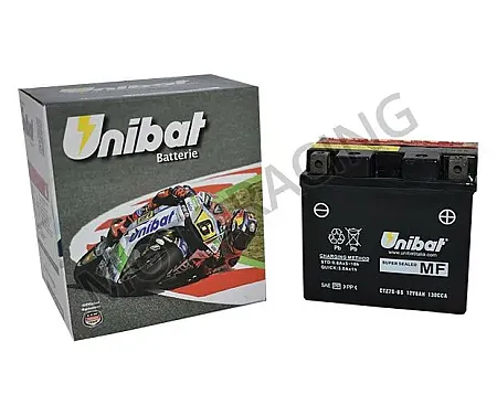 ΜΠΑΤΑΡΙΑ KAWASAKI ZX-10R 11'-13' / HONDA CBR 1000RR 08'-15' / CRF 450X 05'-13' UNIBAT 12V 6Ah CTZ7S-BS ΜΕ ΥΓΡΑ