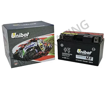ΜΠΑΤΑΡΙΑ HONDA CB 600F HORNET 09'-13' / CB 1000R 08'-14' / CBR 600RR 03'-13' / BMW S 1000RR 09'-16' / YAMAHA MT-07 14'-16' UNIBAT 12V 9Ah CTZ10S ΜΕ ΥΓΡΑ
