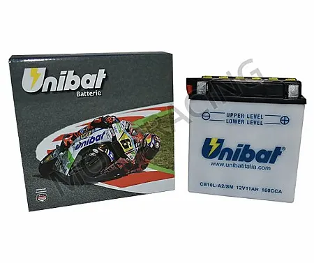 ΜΠΑΤΑΡΙΑ YAMAHA XV 125 VIRAGO 97'-01' / XV 250S VIRAGO 95'-00' / XV 250S V-STAR 08'-13' UNIBAT 12V 11Ah CB10L-A2 / SM ΜΕ ΥΓΡΑ