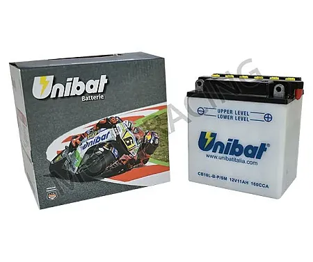 ΜΠΑΤΑΡΙΕΣ GILERA DNA 125 01' / FX RUNNER 125 00' / FXR RUNNER 180 00' UNIBAT CB10L-B-P/SM 12V 11Ah ΜΕ ΥΓΡΑ