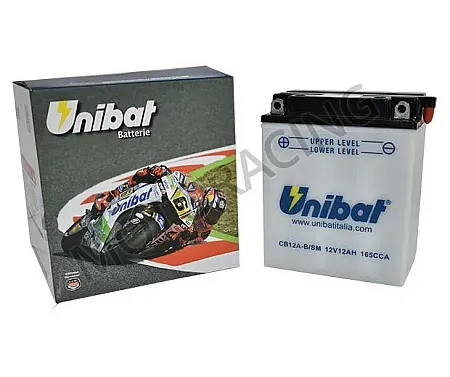ΜΠΑΤΑΡΙΑ ΜΟΤΟΣΥΚΛΕΤΑΣ HONDA XLV 400 88'-98' / XLV 600 TRANSALP 91'-01' / VFR 750F 86' UNIBAT 12V 12Ah CB12A-B / SM ΜΕ ΥΓΡΑ