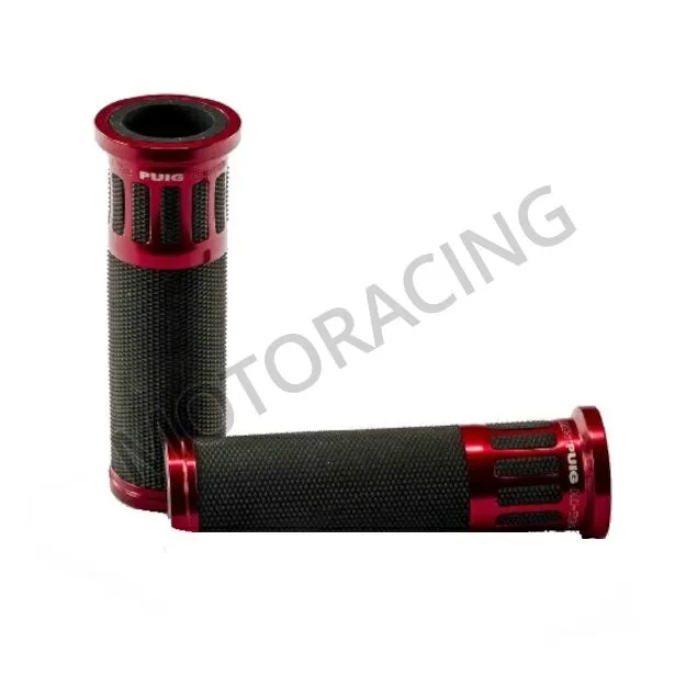 ΧΕΙΡΟΛΑΒΕΣ ΜΗΧΑΝΗΣ KAWASAKI KLE 500 94' HI-TECH RACING ΚΟΚΚΙΝΕΣ - ΜΑΥΡΕΣ UNIVERSAL  PUIG 119MM-64GR