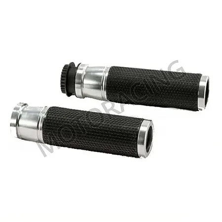 ΧΕΙΡΟΛΑΒΕΣ ΜΗΧΑΝΗΣ KAWASAKI KLE 500 97'-05' ΑΣΗΜΙ - ΜΑΥΡΕΣ  UNIVERSAL PUIG 119MM-94GR HI-TECH ASCENT