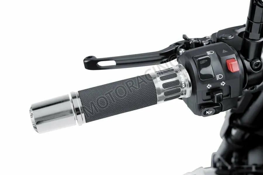 ΧΕΙΡΟΛΑΒΕΣ ΜΗΧΑΝΗΣ KAWASAKI KLE 500 97'-05' ΑΣΗΜΙ - ΜΑΥΡΕΣ  UNIVERSAL PUIG 123MM-64GR HI-TECH RACING