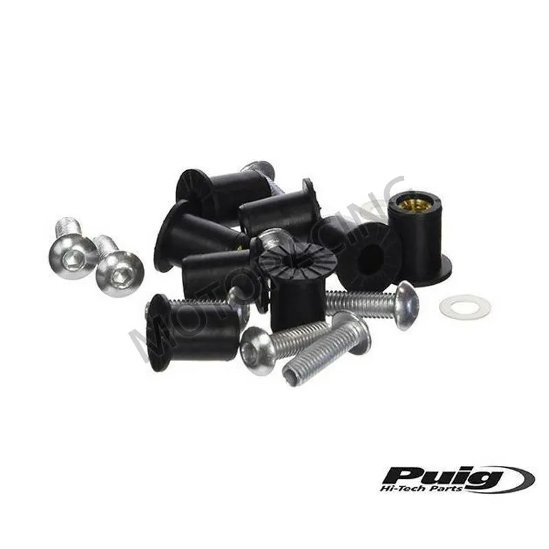 ΒΙΔΕΣ ΠΑΡΜΠΡΙΖ ΑΣΗΜΙ ΑΝΟΔΙΩΜΕΝΕΣ ΜΕ ΑΝΤΙΚΡΑΔΑΣΜΙΚΟ O-RING UNIVERSAL PUIG 0957P