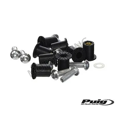 ΒΙΔΕΣ ΠΑΡΜΠΡΙΖ ΑΣΗΜΙ ΑΝΟΔΙΩΜΕΝΕΣ ΜΕ ΑΝΤΙΚΡΑΔΑΣΜΙΚΟ O-RING UNIVERSAL PUIG 0957P