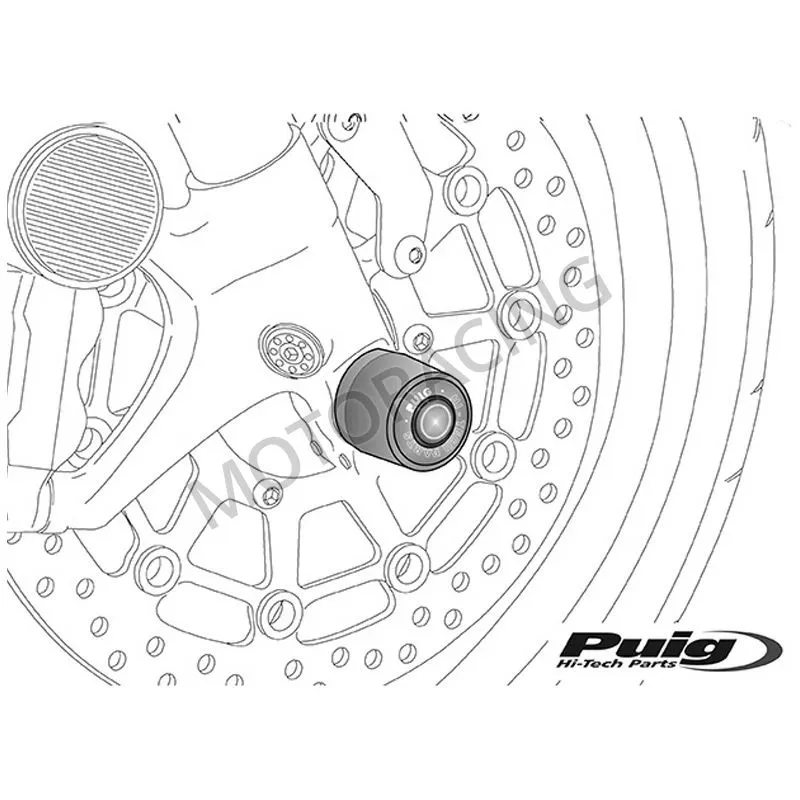 ΜΑΝΙΤΑΡΙΑ ΤΡΟΧΟΥ ΜΗΧΑΝΗΣ HONDA CBR 1000RR 08'-15' ΜΠΡΟΣΤΑ ΜΑΥΡΑ PUIG