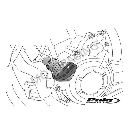 ΜΑΝΙΤΑΡΙΑ ΚΙΝΗΤΗΡΑ ΜΗΧΑΝΗΣ YAMAHA FZ8 10'-11' / FZ1 1000 FAZER 06'-10' ΜΑΥΡΑ PUIG