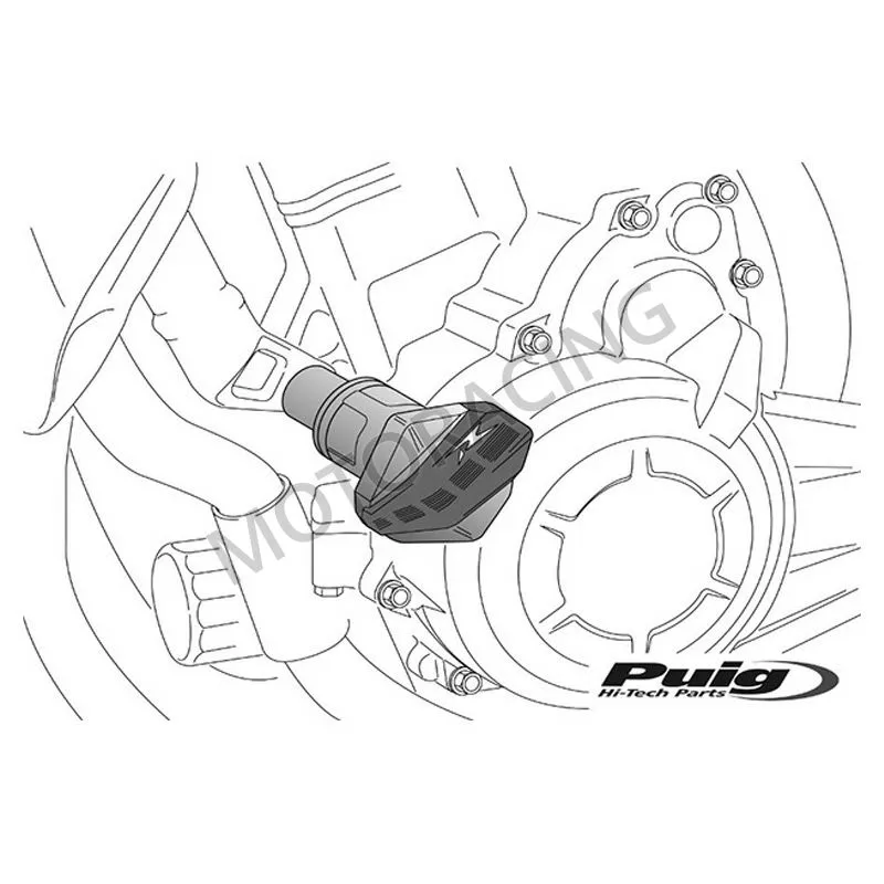 ΜΑΝΙΤΑΡΙΑ ΚΙΝΗΤΗΡΑ ΜΗΧΑΝΗΣ KAWASAKI Z1000 10'-13' ΜΑΥΡΑ R12 PUIG