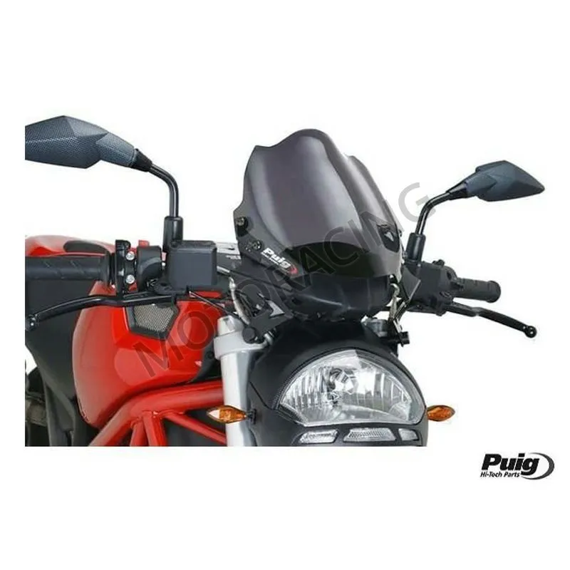 ΖΕΛΑΤΙΝΑ / ΠΑΡΜΠΡΙΖ DUCATI MONSTER 696 08'-10' NAKED NEW GEN.SMOKE 245X240MM PUIG