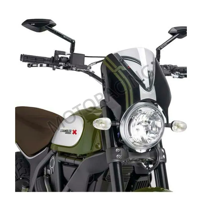 ΖΕΛΑΤΙΝΑ / ΠΑΡΜΠΡΙΖ DUCATI SCRAMBLER 800 15'-17' RETROVISION SMOKE 310X310MM PUIG