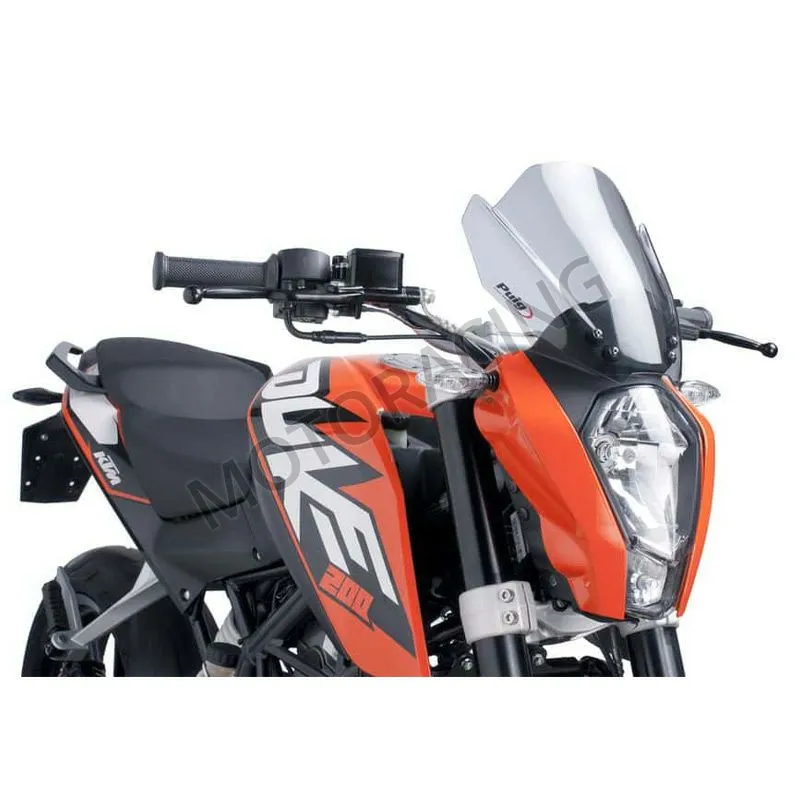 ΖΕΛΑΤΙΝΑ / ΠΑΡΜΠΡΙΖ KTM Duke 125 11'-16' NAKED NEW GEN.SMOKE 250X245MM PUIG
