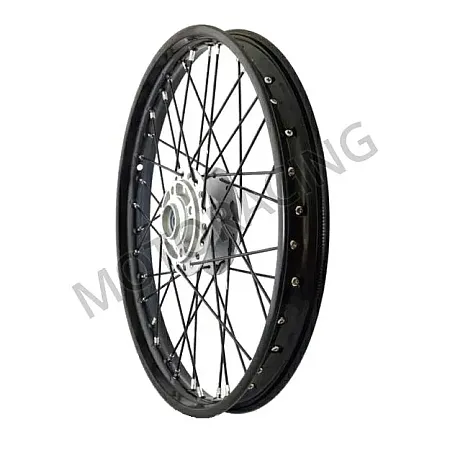 ΤΡΟΧΟΣ ΜΠΡΟΣΤΑ HONDA C-50 6V / C-50 12V ΜΕ ΡΟΥΛΕΜΑΝ ΜΑΥΡΟΣ UNION