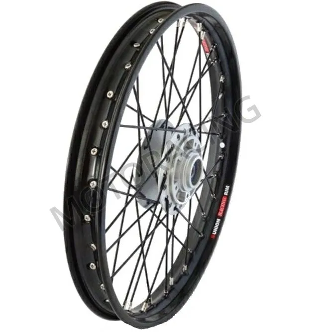 ΤΡΟΧΟΣ ΜΠΡΟΣΤΑ YAMAHA CRYPTON-X 135 ΜΕ ΡΟΥΛΕΜΑΝ  ΜΑΥΡΟΣ UNION