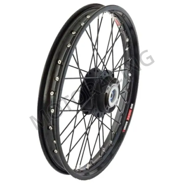 ΤΡΟΧΟΣ ΜΠΡΟΣΤΑ YAMAHA CRYPTON-X 135 ΜΕ ΡΟΥΛΕΜΑΝ ΜΑΥΡΟΣ UNION