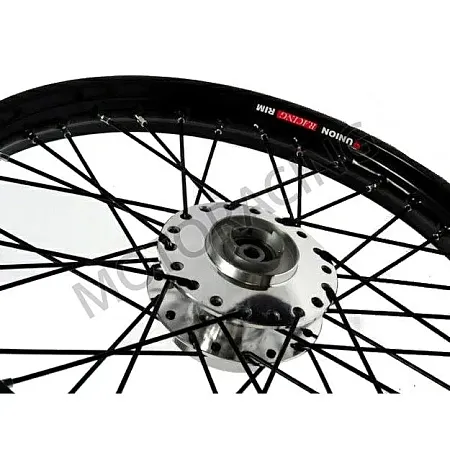 ΤΡΟΧΟΣ ΜΠΡΟΣΤΑ HONDA INNOVA 125 / INNOVA 125i INJECTION ΜΕ ΡΟΥΛΕΜΑΝ ΜΑΥΡΟ / ΧΡΩΜΙΟ UNION