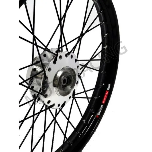 ΤΡΟΧΟΣ ΜΠΡΟΣΤΑ YAMAHA CRYPTON-X 135 / CRYPTON-R 115 ΜΕ ΡΟΥΛΕΜΑΝ ΜΑΥΡΟ / ΧΡΩΜΙΟ UNION