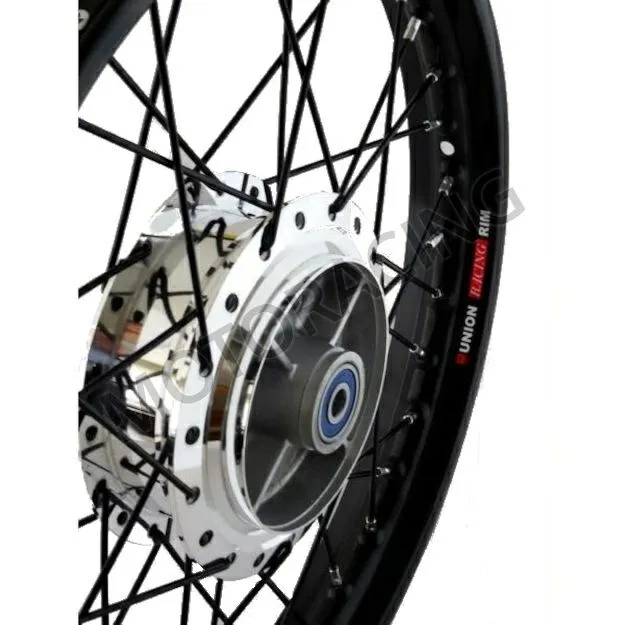 ΤΡΟΧΟΣ ΠΙΣΩ KAWASAKI KAZE-R 115 ΜΕ ΡΟΥΛΕΜΑΝ ΜΑΥΡΟ / ΧΡΩΜΙΟ UNION