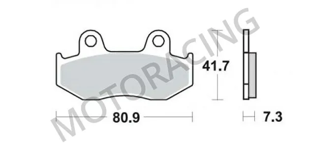 ΤΑΚΑΚΙΑ ΜΠΡΟΣΤΑ HONDA NES 125 01'-06' / NES 150 01'-06' / NHX 110 10'-12' SBS 104HF - ( ΚΕΡΑΜΙΚΟ )