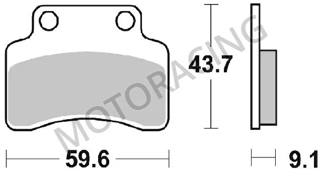 ΤΑΚΑΚΙΑ ΜΠΡΟΣΤΑ BENELLI QUATTRO NOVE X 50 08'-12' / KEEWAY F-ACT 125 07'-11' / MATRIX 50 06'-12' SBS 141HM - ( ΚΕΡΑΜΙΚΟ )