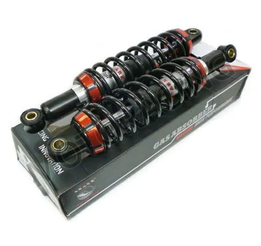 ΣΕΤ ΑΜΟΡΤΙΣΕΡ ΠΙΣΩ HONDA SUPRA 100 99'-03' 34.5CM ΑΕΡΙΟΥ SHARK ΜΑΥΡΟ - ΠΟΡΤΟΚΑΛΙ