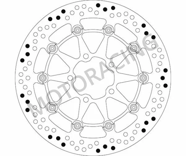 ΔΙΣΚΟΠΛΑΚΑ ΜΠΡΟΣΤΑ SBS SUZUKI DL 650 V-STROM 04'-06' / DL 1000 V-STROM 02'-10' / KAWASAKI KLV 1000 04'-06'