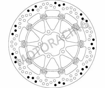 ΔΙΣΚΟΠΛΑΚΑ ΜΠΡΟΣΤΑ SBS SUZUKI DL 650 V-STROM 04'-06' / DL 1000 V-STROM 02'-10' / KAWASAKI KLV 1000 04'-06'