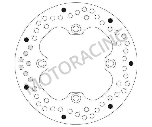 ΔΙΣΚΟΠΛΑΚΑ ΠΙΣΩ SBS HONDA CBR 1000RR 06'-13' / CBR 600RR 03'-11' / CB 600F HORNET 98'-06'