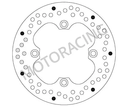 ΔΙΣΚΟΠΛΑΚΑ ΠΙΣΩ SBS HONDA CBR 1000RR 06'-13' / CBR 600RR 03'-11' / CB 600F HORNET 98'-06'