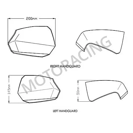 ΠΡΟΣΤΑΤΕΥΤΙΚΟ ΧΕΡΙΩΝ SMOKE KYMCO SUPERDINK PUIG