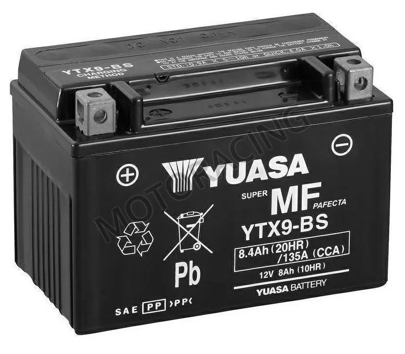 ΜΠΑΤΑΡΙΑ YAMAHA XT 600E 90'-03' / SUZUKI GSXR 600 01'-10' / KAWASAKI Z750 07'-09' YAUASA 12V 8.4Ah YTX9-BS