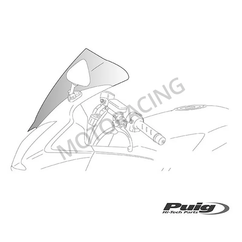 ΖΕΛΑΤΙΝΑ / ΠΑΡΜΠΡΙΖ KAWASAKI ZX-6R 09'-12' RACING SMOKE PUIG