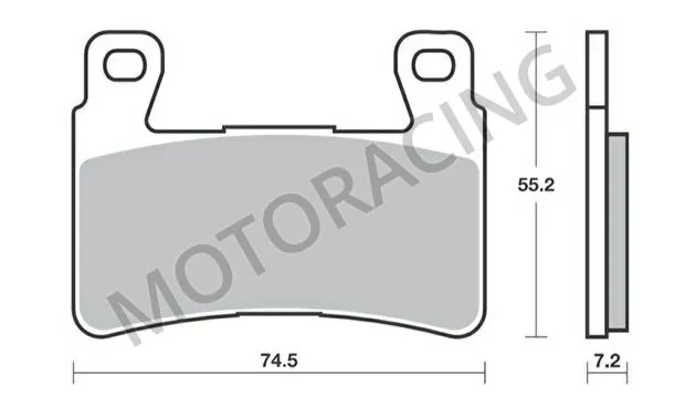 ΤΑΚΑΚΙΑ ΜΠΡΟΣΤΑ HONDA CBR 600 99'-07' / CB 1300S 06'-11' SBS 734HF - ( ΚΕΡΑΜΙΚΟ )