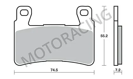 ΤΑΚΑΚΙΑ ΜΠΡΟΣΤΑ HONDA CBR 600 99'-07' / CB 1300S 06'-11' SBS 734HF - ( ΚΕΡΑΜΙΚΟ )