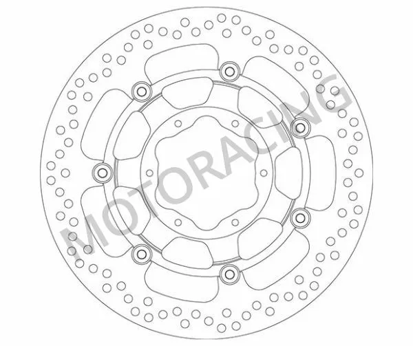 ΔΙΣΚΟΠΛΑΚΑ ΜΠΡΟΣΤΑ SBS HONDA CBR 1000RR 06'-07' / VTR 1000 00'-06'