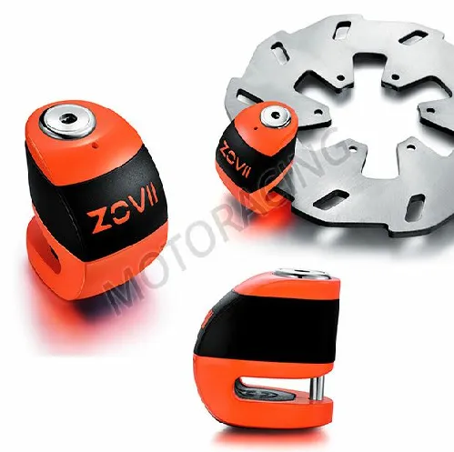 ΚΛΕΙΔΑΡΙΑ ΜΗΧΑΝΗΣ ΔΙΣΚΟΠΛΑΚΑΣ ZS6 (6ΧΙΛ.) ΜΕ ΣΥΝΑΓΕΡΜΟ ΠΟΡΤΟΚΑΛΙ FLUO - ΜΑΥΡΗ ZOVII