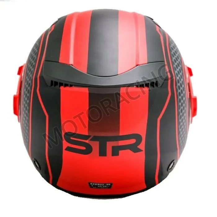 ΚΡΑΝΟΣ ΜΗΧΑΝΗΣ ΑΝΟΙΧΤΟ TRON ΜΑΥΡΟ - ΚΟΚΚΙΝΟ ΜΑΤ STR ΜΕ ΕΣΩΤΕΡΙΚΗ ΖΕΛΑΤΙΝΑ ΦΙΜΕ