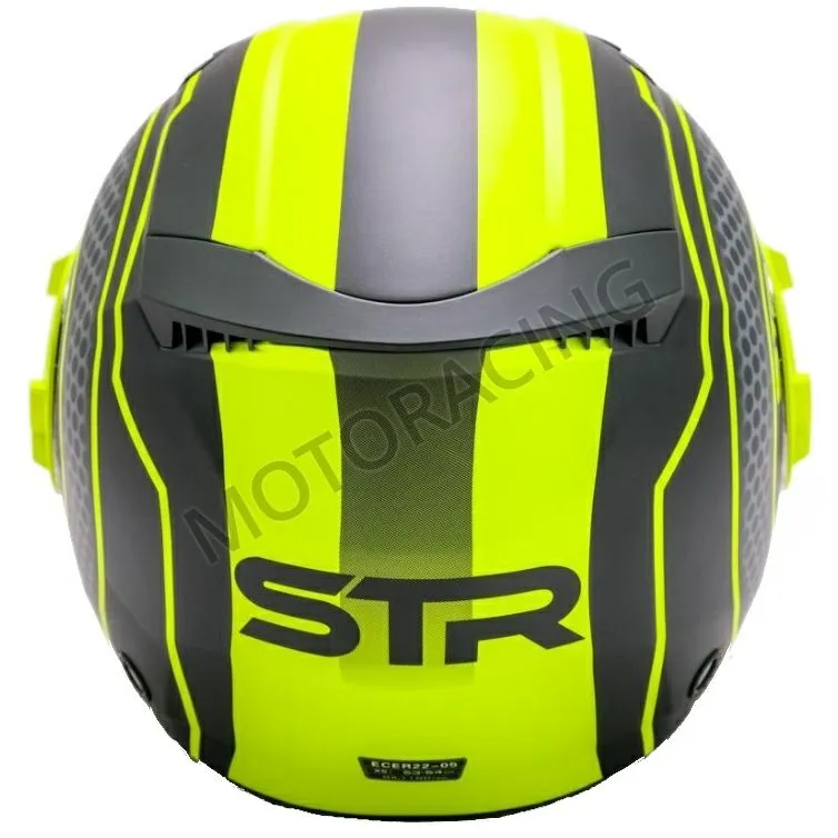 ΚΡΑΝΟΣ ΜΗΧΑΝΗΣ ΑΝΟΙΧΤΟ TRON ΜΑΥΡΟ - FLUO ΚΙΤΡΙΝΟ ΜΑΤ STR ΜΕ ΕΣΩΤΕΡΙΚΗ ΖΕΛΑΤΙΝΑ ΦΙΜΕ