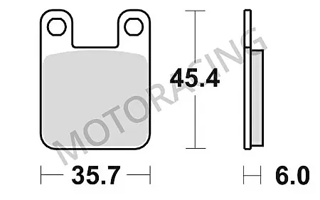 ΤΑΚΑΚΙΑ ΜΠΡΟΣΤΑ PEUGEOT ELYSEO 50 98'-10' / ELYSEO 100 98'-04' / LUDIX 50 04'-09' / LOOXOR 50 01'-09' BRAKING BRK-621