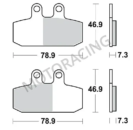 ΤΑΚΑΚΙΑ ΜΠΡΟΣΤΑ APRILIA SCARABEO 400 07'-11' / SPORTCITY 300 08'-11' / LEONARDO 300 04'-07' BRAKING BRK-684