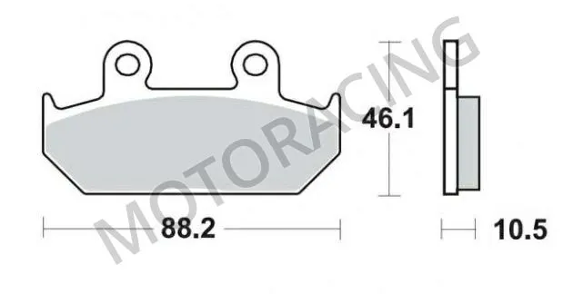 ΤΑΚΑΚΙΑ ΜΠΡΟΣΤΑ HONDA XLV 600 TRANSALP 91'-93' / NX 650 DOMINATOR 88'-96' BRAKING BRK-690