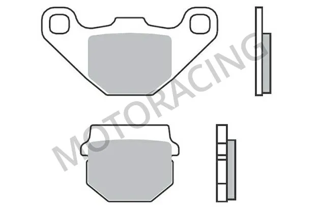 ΤΑΚΑΚΙΑ ΜΠΡΟΣΤΑ PEUGEOT VIVACITY 50 2T 97'-01' BRAKING BRK-702