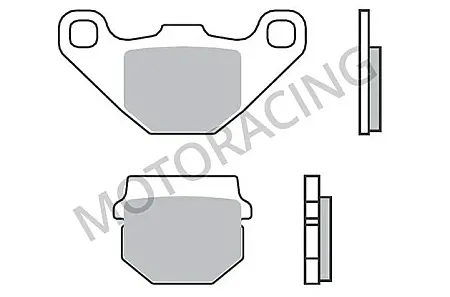 ΤΑΚΑΚΙΑ ΜΠΡΟΣΤΑ PEUGEOT VIVACITY 50 2T 97'-01' BRAKING BRK-702