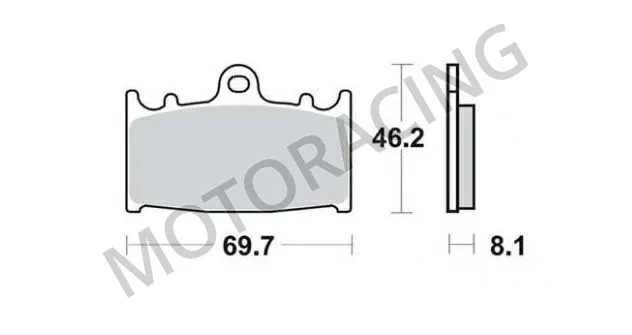 ΤΑΚΑΚΙΑ ΜΠΡΟΣΤΑ SUZUKI GSF 650 BANDIT 07'-11' / SV 1000 03'-07' / KAWASAKI ZZR 600 93'-04' BRAKING BRK-715
