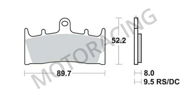 ΤΑΚΑΚΙΑ ΜΠΡΟΣΤΑ SUZUKI GSF 1200 BANDIT 01'-05' / GSXR 1300 HAYABUSA 99'-07' / KAWASAKI ZRX 1200 01'-03' BRAKING BRK 764